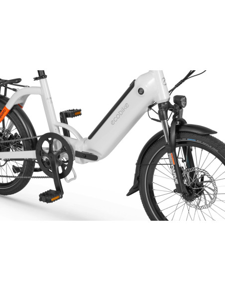 Rower elektryczny składany Ecobike Rhino Arctic White