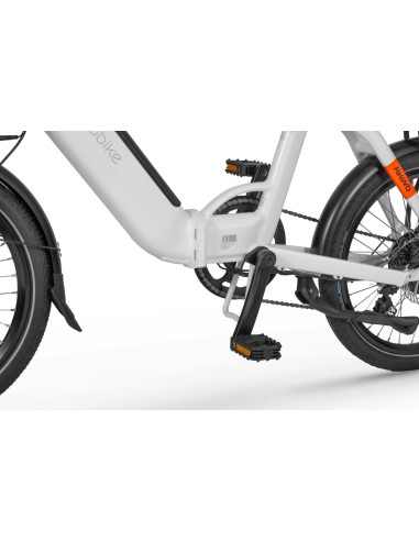 Rower elektryczny składany Ecobike Rhino Arctic White