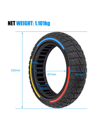 Opona pełna bezdętkowa 60/70-7 do Xiaomi 4 Pro | Mi4 Pro| V3