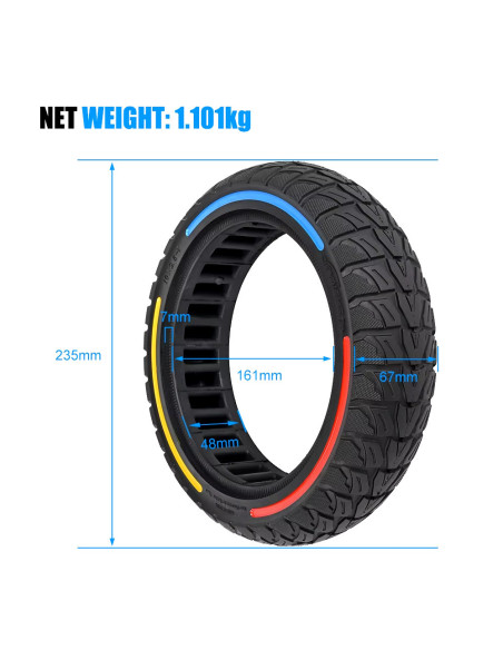 Opona pełna bezdętkowa 60/70-7 do Xiaomi 4 Pro | Mi4 Pro| V3