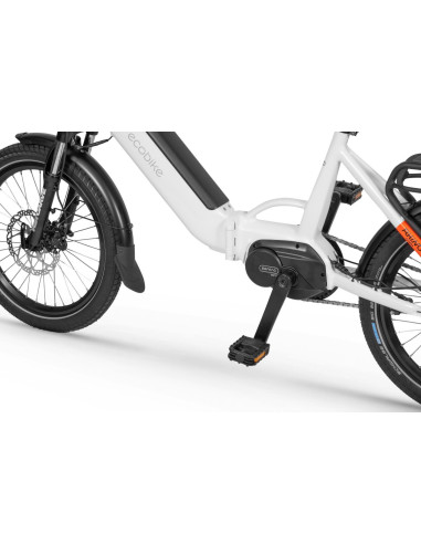 Rower elektryczny składany Ecobike Rhino Cruise Arctic White