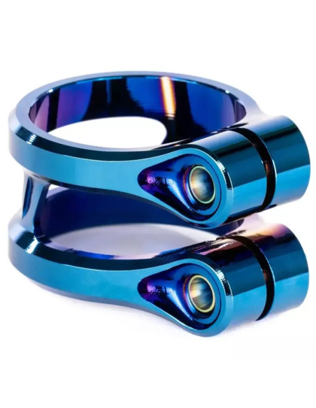 Zacisk Ethic Sylphe Double Clamp V2 34.9 Chrome Blue