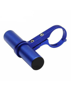 Aluminiowy uchwyt na kierownicę organizer pojedynczy niebieski