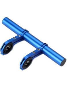Aluminiowy uchwyt na kierownicę Organizer Extender+ niebieski