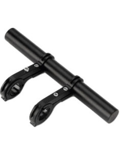 Aluminiowy uchwyt na kierownicę Organizer Podwójny czarny