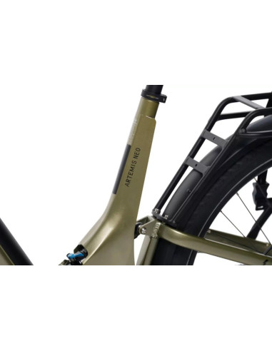 Rower elektryczny Overfly Artemis Neo + GPS | Oliwkowy