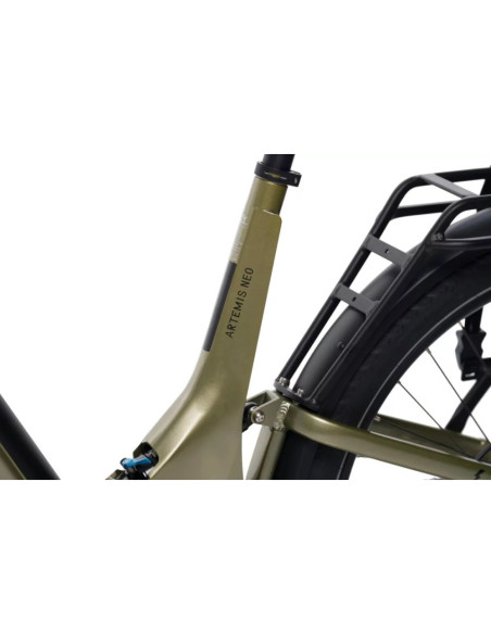 Rower elektryczny Overfly Artemis Neo + GPS | Oliwkowy