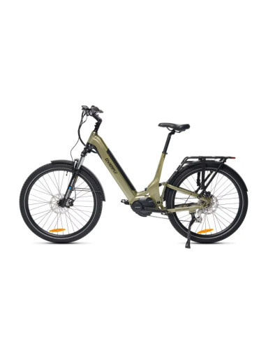 Rower elektryczny Overfly Artemis Neo + GPS | Oliwkowy