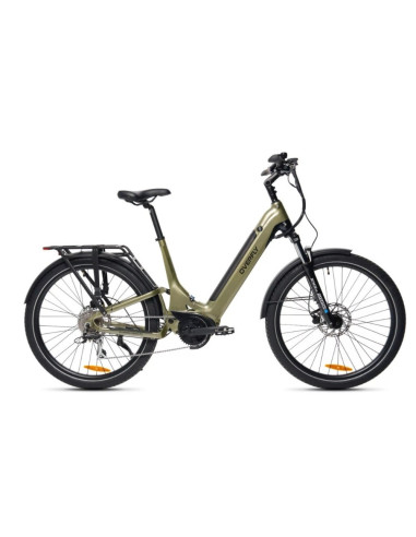 Rower elektryczny Overfly Artemis Neo + GPS | Oliwkowy