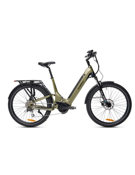 Rower elektryczny Overfly Artemis Neo + GPS | Oliwkowy