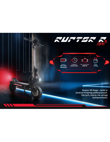 Hulajnoga elektryczna Ruptor R9 Rage by Dualtron