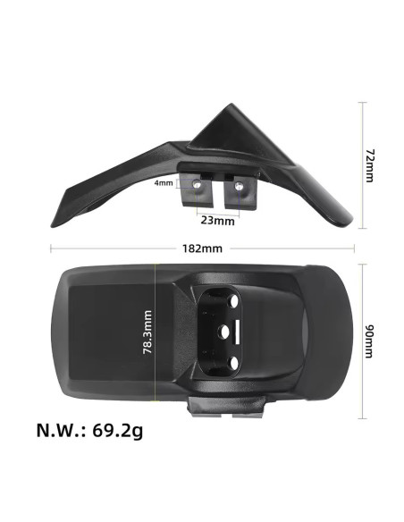 Błotnik tylny LED + wspornik do KuKirin G2 Pro v2024 komplet