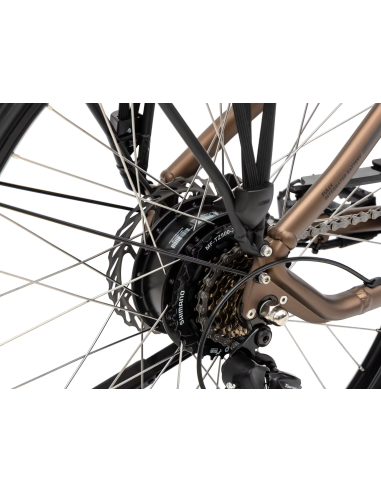 Rower elektryczny ROMET PROECO WAVE AN 1.0 26 504WH | brązowy