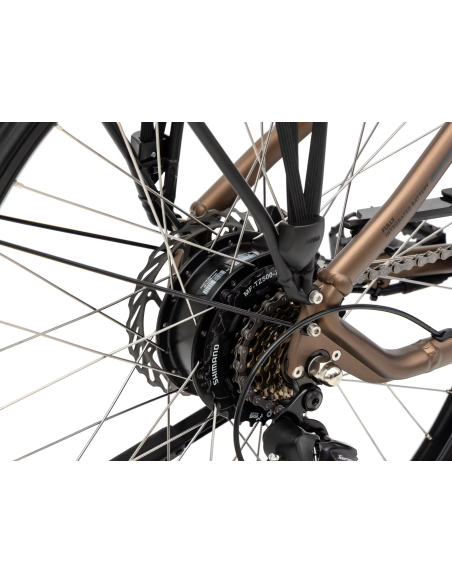 Rower elektryczny ROMET PROECO WAVE AN 1.0 26 504WH | brązowy