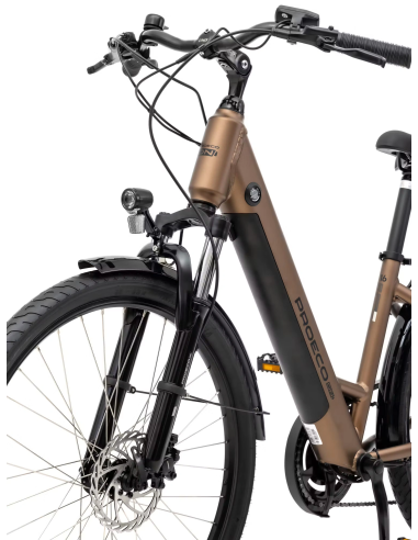 Rower elektryczny ROMET PROECO WAVE AN 1.0 26 504WH | brązowy
