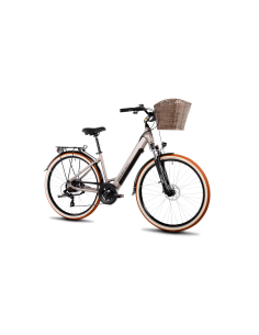 Rower elektryczny PROECO WAVE BF 1.0 R 504WH | Szampański + kosz 2