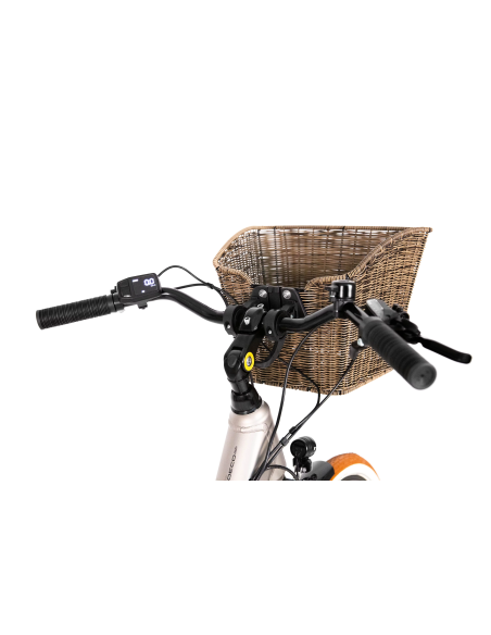 Rower elektryczny PROECO WAVE BF 1.0 R 504WH | Szampański + kosz