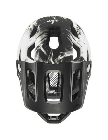 Uvex React jr. fullface Black-White Matt 52-56cm