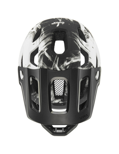 Uvex React jr. fullface Black-White Matt 52-56cm