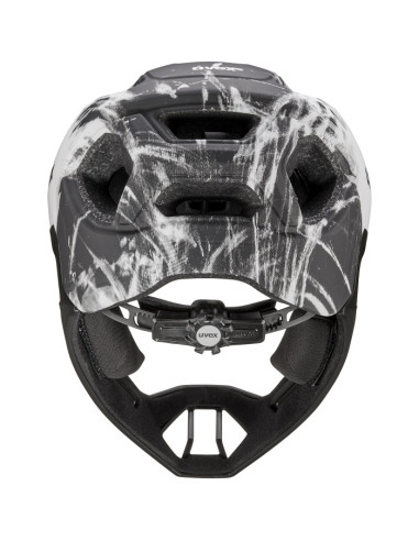 Uvex React jr. fullface Black-White Matt 52-56cm