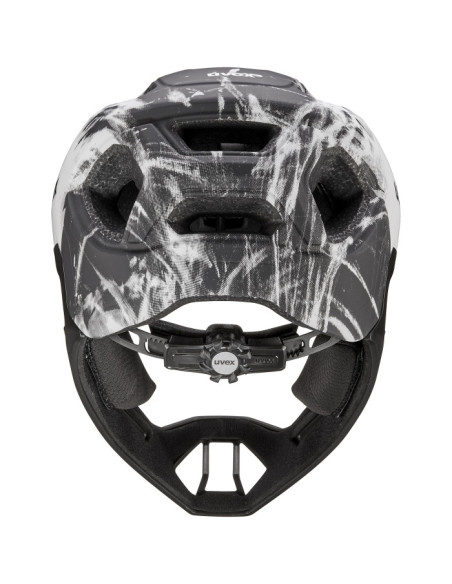 Uvex React jr. fullface Black-White Matt 52-56cm