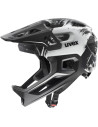 Uvex React jr. fullface Black-White Matt 52-56cm