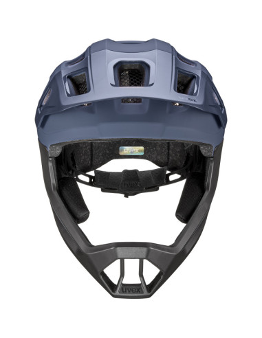 Uvex React jr. fullface Dusk Blue Matt 52-56cm