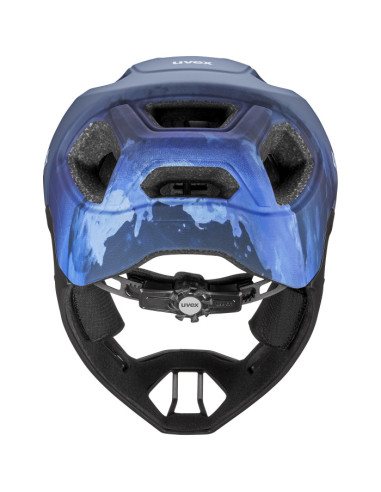 Uvex React jr. fullface Dusk Blue Matt 52-56cm