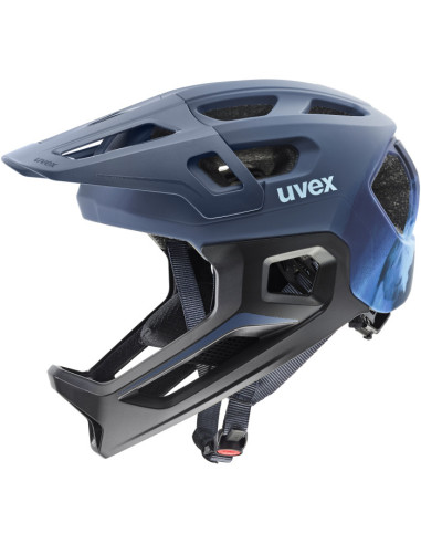 Uvex React jr. fullface Dusk Blue Matt 52-56cm