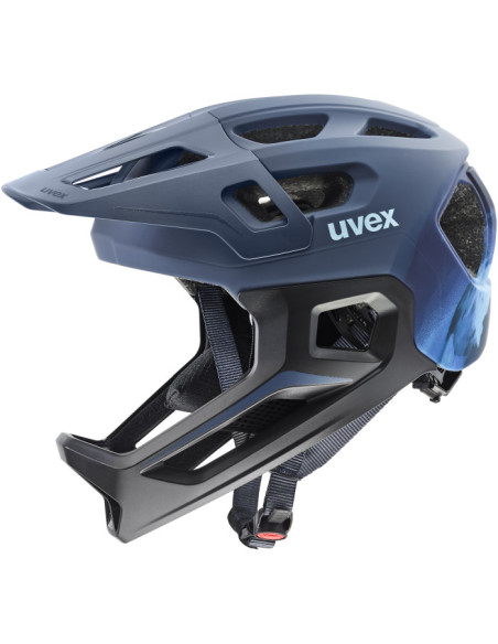 Uvex React jr. fullface Dusk Blue Matt 52-56cm