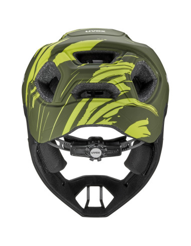 Uvex React jr. fullface Dark Olive Matt 52-56cm