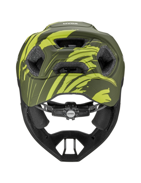 Uvex React jr. fullface Dark Olive Matt 52-56cm