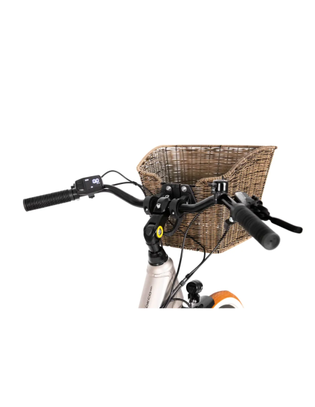 Rower elektryczny PROECO WAVE AN 1.0 504WH | Szampański + kosz