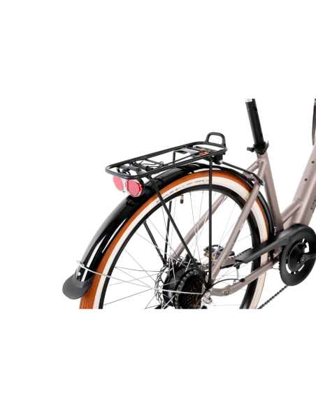 Rower elektryczny PROECO WAVE AN 1.0 504WH | Szampański + kosz