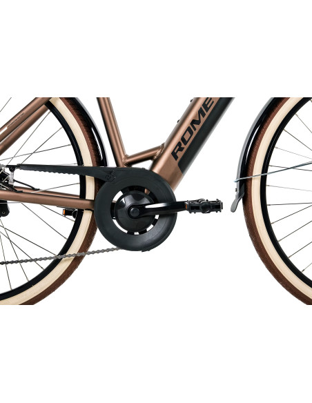 Rower elektryczny PROECO WAVE AN 1.0 504WH | Brązowy + kosz