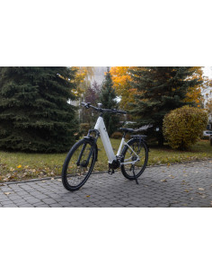 Rower elektryczny Barton M210 2.0 Biała Perła 2