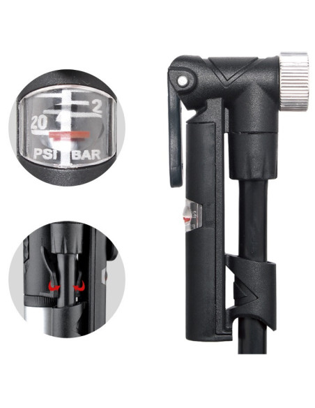 Pompka rowerowa z manometrem ręczna EasyDo