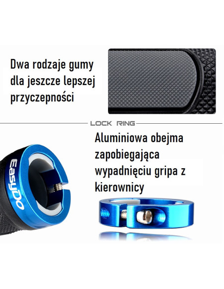 Gripy rowerowe do hulajnogi elektrycznej sportowe EasyDo