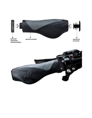 Gripy rowerowe do hulajnogi elektrycznej ergonomiczne EasyDo