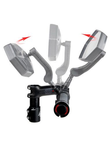 Lusterko rowerowe EasyDo RM05 72x140 mm