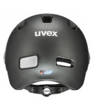 Kask rowerowy Uvex Rush Visor Black-Silver Mat