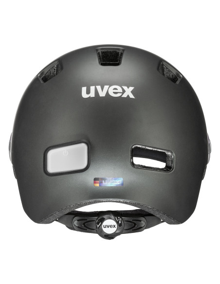 Kask rowerowy Uvex Rush Visor Black-Silver Mat