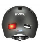 Kask rowerowy Uvex Rush Visor Black-Silver Mat