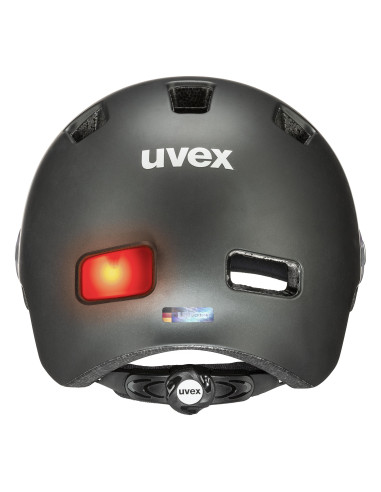 Kask rowerowy Uvex Rush Visor Black-Silver Mat