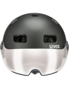 Kask rowerowy Uvex Rush Visor Black-Silver Mat 2