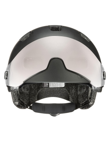 Kask rowerowy Uvex Rush Visor Black-Silver Mat