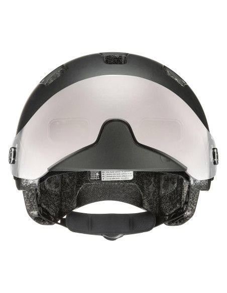 Kask rowerowy Uvex Rush Visor Black-Silver Mat