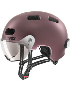 Kask rowerowy Uvex Rush Visor Blackberry Mat