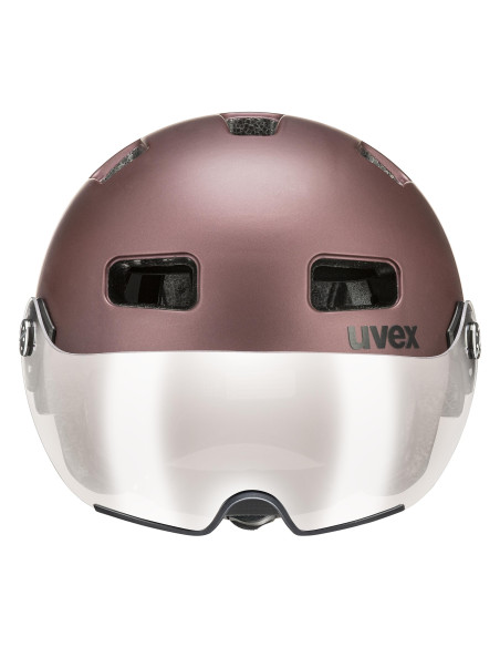 Kask rowerowy Uvex Rush Visor Blackberry Mat