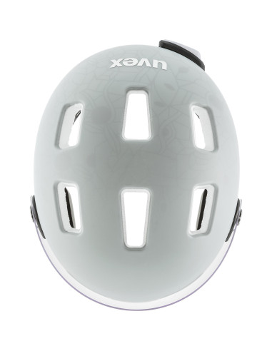 Kask rowerowy Uvex Rush Visor Papyrus-Grey Mat 55-58 cm